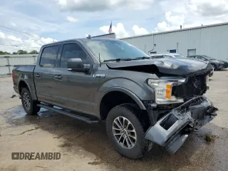 2018 Ford F-150 XL with VIN 1FTEW1EG7JFC40015, listed as a Copart auction lot 60659755 with 194,645 mi miles and Salvage title. Bid and sale history available at DreamBid. Image 4.