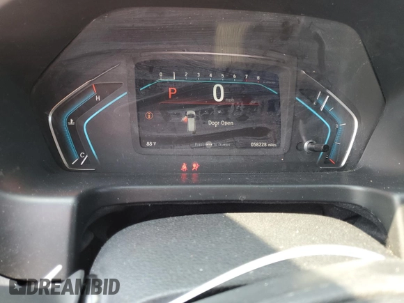 2020 Honda Odyssey Touring with VIN 5FNRL6H85LB003302, listed as a Copart auction lot 72709924 with 58,228 mi miles and Salvage Title. Bid and sale history available at DreamBid. Image 9.
