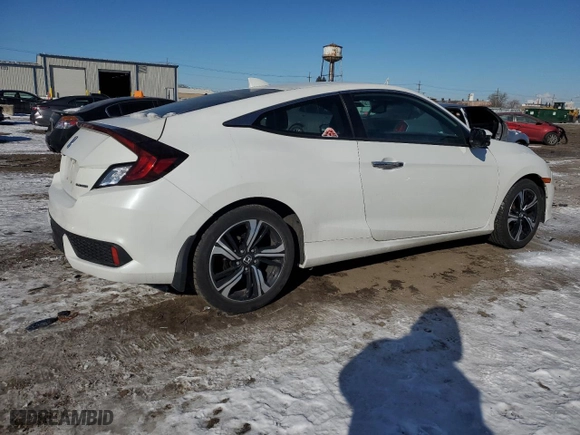 2017 Honda Civic Coupe Touring with VIN 2HGFC3B94HH351307, listed as a Copart auction lot 45623845 with 65,594 mi miles and Salvage Title. Bid and sale history available at carsss.com. Image 3.