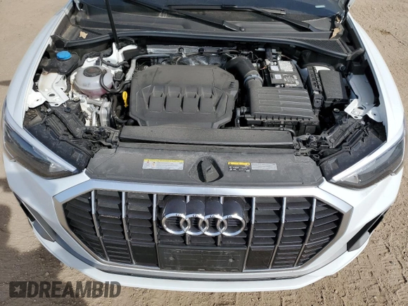 2021 Audi Q3 S line Premium with VIN WA1DECF32M1040693, listed as a Copart auction lot 53124635 with 11,191 mi miles and Salvage Title. Bid and sale history available at DreamBid. Image 11.