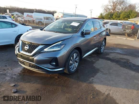 2021 Nissan Murano SL with VIN 5N1AZ2CS6MC130755, listed as a IAAI auction lot 40950186 with 48,134 mi miles and . Bid and sale history available at DreamBid. Image 17.