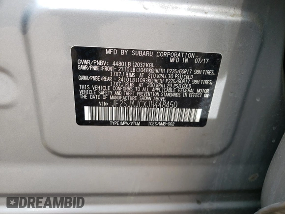 2018 Subaru Forester Limited with VIN JF2SJAJCXJH448450, listed as a Copart auction lot 54229632 with 116,587 mi miles. Bid and sale history available at carsss.com. Image 10.