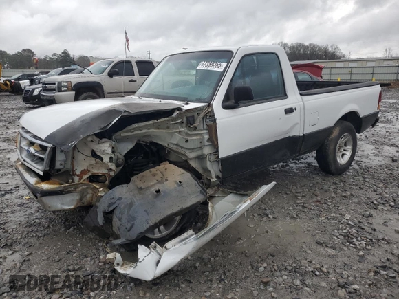 1997 Ford Ranger XLT with VIN 1FTCR10A5VUC97896, listed as a Copart auction lot 47389265 with 147,900 mi miles and Salvage Title. Bid and sale history available at DreamBid. Image 1.