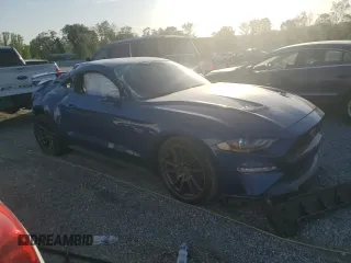 2023 Ford Mustang GT with VIN 1FA6P8CF3P5301871, listed as a Copart auction lot 45412535 with 6,163 mi miles and Salvage Title. Bid and sale history available at DreamBid. Image 4.