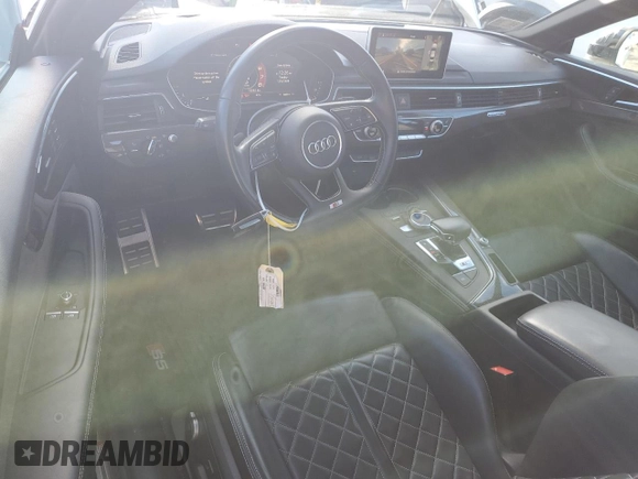 2019 Audi S5 Prestige z VIN WAUR4AF59KA060101, wystawiony jako Copart lot #82680404 z przebiegiem 33 477 mil mil oraz Szkoda całkowita • Salvage title. Historia ofert i sprzedaży dostępna na DreamBid. Obrazek 8.