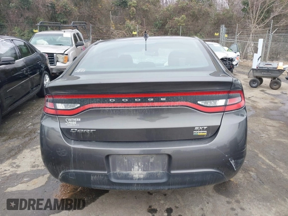 2016 Dodge Dart SXT with VIN 1C3CDFBA5GD591394, listed as a IAAI auction lot 41474744 with Not Provided miles and . Bid and sale history available at carsss.com. Image 16.
