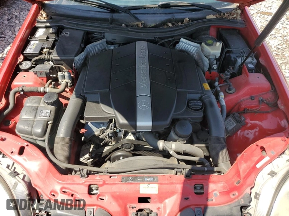 2002 Mercedes-Benz SLK-Class 3.2L with VIN WDBKK65F92F270653, listed as a Copart auction lot 51213975 with 29,772 mi miles and Salvage Title. Bid and sale history available at carsss.com. Image 11.
