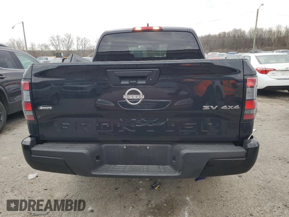 2024 Nissan Frontier Pro-4X with VIN 1N6ED1EK9RN612186, listed as a Copart auction lot 85501314 with 19,613 mi miles and Salvage title. Bid and sale history available at DreamBid. Image 6.