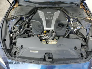 2018 Infiniti Q50 Luxe with VIN JN1EV7AP9JM356259, listed as a Copart auction lot 57756895 with 62,607 mi miles and Salvage title. Bid and sale history available at DreamBid. Image 11.
