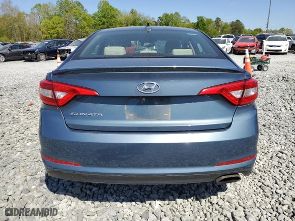 2015 Hyundai Sonata 2.4L SE with VIN 5NPE24AF6FH256522, listed as a Copart auction lot 53646515 with 109,761 mi miles and Clean Title. Bid and sale history available at carsss.com. Image 6.