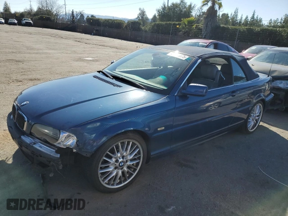 2003 BMW 3 Series 330Ci with VIN WBABS534X3JU98220, listed as a Copart auction lot 42855875 with 169,990 mi miles and Salvage Title. Bid and sale history available at carsss.com. Image 1.