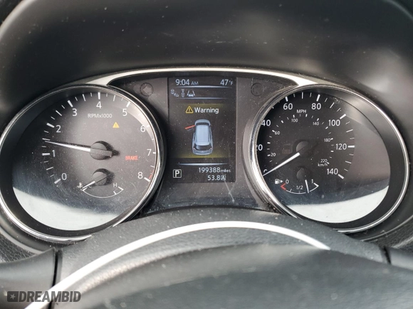 2015 Nissan Rogue SV with VIN 5N1AT2MV0FC800488, listed as a Copart auction lot 52409555 with 199,388 mi miles and Salvage Title. Bid and sale history available at carsss.com. Image 9.