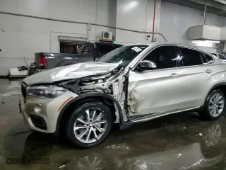 2015 BMW X6 xDrive50i with VIN 5UXKU6C52F0F94320, listed as a Copart auction lot 45142215 with 111,461 mi miles and Salvage Title. Bid and sale history available at carsss.com. Image 14.