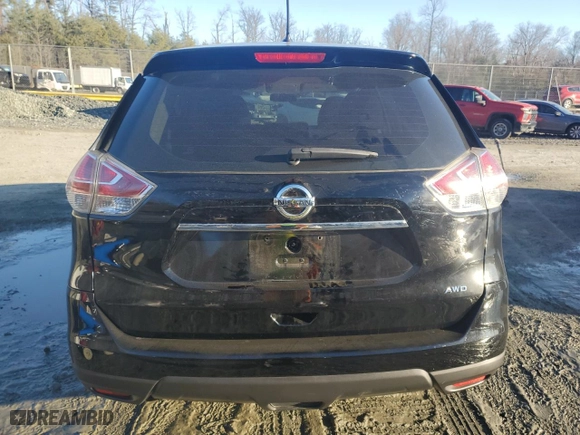 2015 Nissan Rogue S with VIN KNMAT2MVXFP567877, listed as a Copart auction lot 43876855 with 152,733 mi miles and Salvage Title. Bid and sale history available at carsss.com. Image 6.