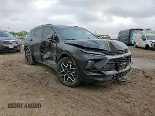2023 Chevrolet Blazer RS с VIN 3GNKBERS3PS103119, выставлен на аукционе Copart как лот 51830645 с пробегом 34 359 миль миль и Списание • Salvage title. История ставок и продаж доступна на DreamBid. Изображение 10.