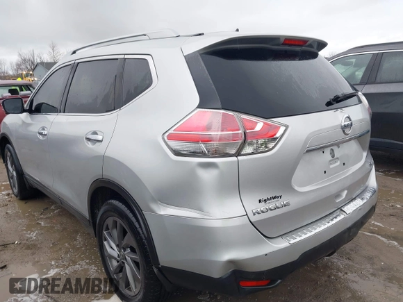 2016 Nissan Rogue SV with VIN 5N1AT2MV4GC877933, listed as a IAAI auction lot 41833360 with 177,232 mi miles. Bid and sale history available at carsss.com. Image 3.