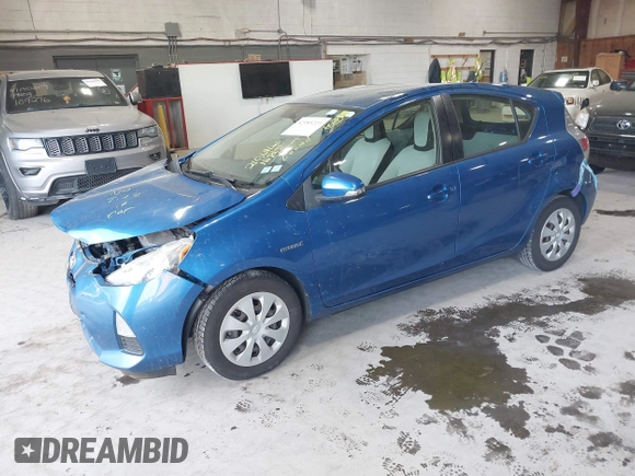 2012 Toyota Prius One with VIN JTDKDTB32C1023106, listed as a IAAI auction lot 42185223 with 210,691 mi miles. Bid and sale history available at carsss.com. Image 2.