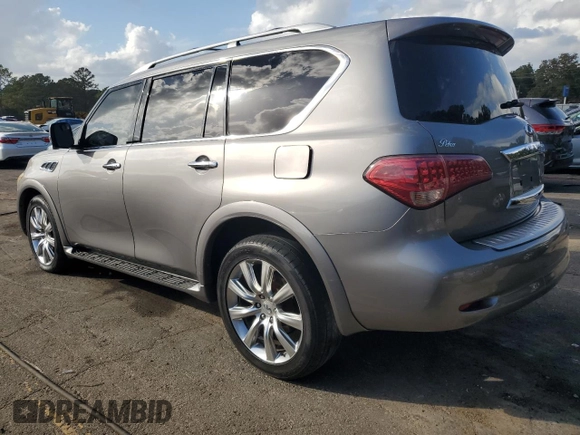 2011 Infiniti QX56 7-passenger with VIN JN8AZ2NE2B9000336, listed as a Copart auction lot 78313144 with 188,676 mi miles and Salvage Title. Bid and sale history available at carsss.com. Image 2.