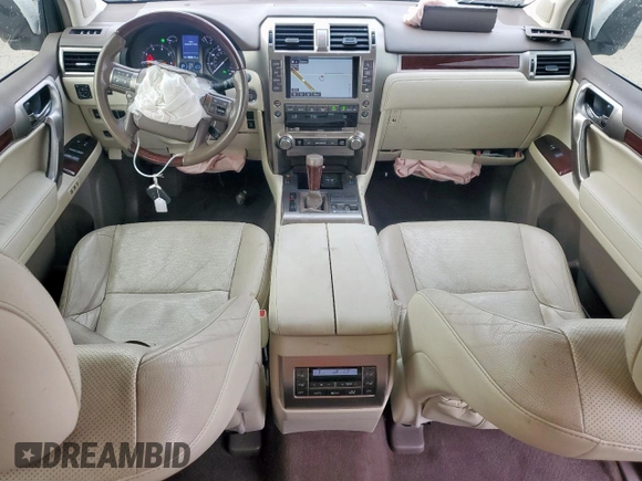 2015 Lexus GX 460 with VIN JTJBM7FX1F5113412, listed as a Copart auction lot 58821855 with 155,511 mi miles and Salvage title. Bid and sale history available at DreamBid. Image 8.