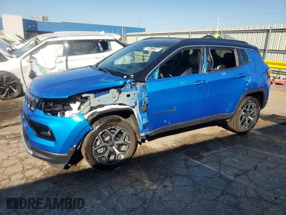 2025 Jeep Compass Limited with VIN 3C4NJDCN5ST565156, listed as a Copart auction lot 63471195 with 10,476 mi miles and Clean title. Bid and sale history available at DreamBid. Image 1.
