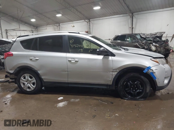 2015 Toyota RAV4 LE with VIN JTMBFREV4FJ037488, listed as a IAAI auction lot 41524052 with 155,544 mi miles and . Bid and sale history available at carsss.com. Image 13.