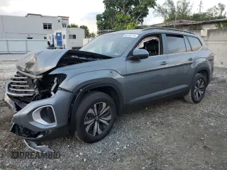 2024 Volkswagen Atlas SE z VIN 1V2DR2CAXRC616838, wystawiony jako Copart lot #86742714 z przebiegiem Nie podano mil oraz Szkoda całkowita • Salvage title. Historia ofert i sprzedaży dostępna na DreamBid. Obrazek 1.