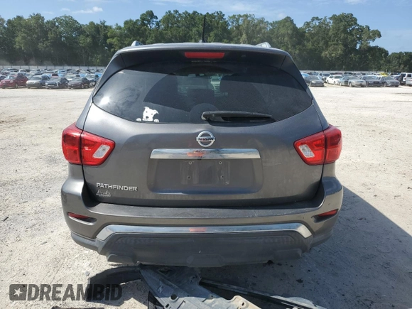 2018 Nissan Pathfinder S with VIN 5N1DR2MN1JC663663, listed as a Copart auction lot 65409265 with 77,221 mi miles and Salvage title. Bid and sale history available at DreamBid. Image 6.