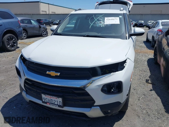 2023 Chevrolet TrailBlazer LT with VIN KL79MRSL5PB190333, listed as a IAAI auction lot 42040673 with 43,209 mi miles and . Bid and sale history available at DreamBid. Image 13.