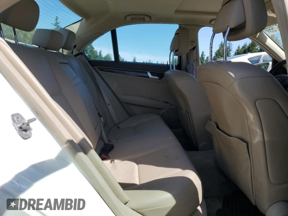 2012 Mercedes-Benz C 300 Sport with VIN WDDGF8BB1CA713617, listed as a Copart auction lot 58546755 with 146,404 mi miles and Salvage title. Bid and sale history available at DreamBid. Image 10.