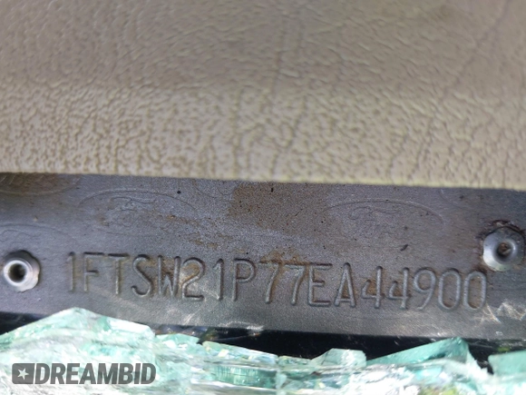 2007 Ford F-250 XL с VIN 1FTSW21P77EA44900, выставлен на аукционе IAAI как лот 41762395 с пробегом 120 418 миль миль и . История ставок и продаж доступна на DreamBid. Изображение 9.