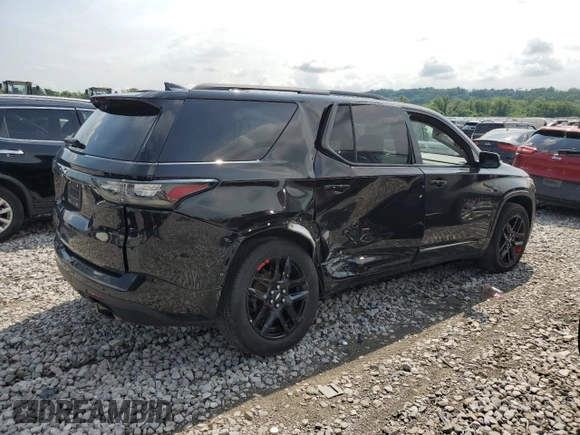 2018 Chevrolet Traverse Premier with VIN 1GNERKKW0JJ177109, listed as a Copart auction lot 61744104 with 135,533 mi miles and Salvage Title. Bid and sale history available at carsss.com. Image 3.