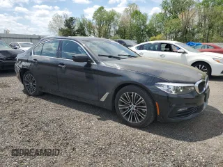 2018 BMW 5 Series 530i xDrive with VIN WBAJA7C56JWA71638, listed as a Copart auction lot 53943275 with 113,076 mi miles and Salvage Title. Bid and sale history available at carsss.com. Image 4.