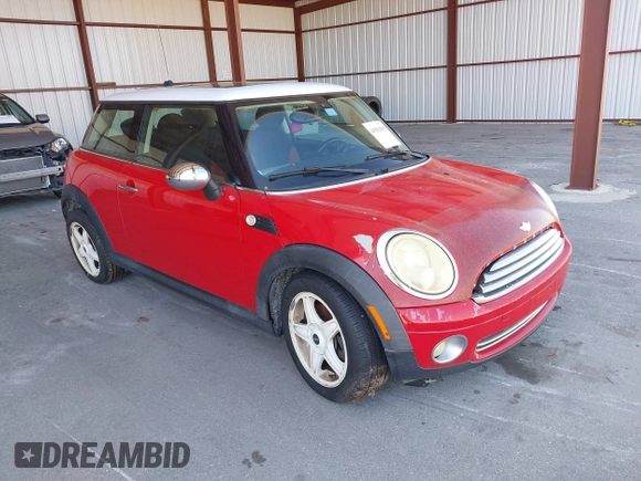 2008 MINI Hardtop with VIN WMWMF33588TT64697, listed as a IAAI auction lot 41831695 with 143,462 mi miles and . Bid and sale history available at DreamBid. Image 1.