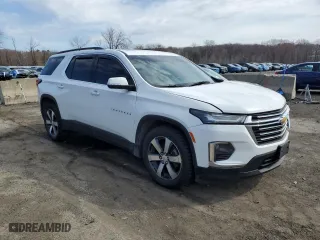 2022 Chevrolet Traverse LT Leather with VIN 1GNEVHKW7NJ156164, listed as a Copart auction lot 50160045 with 45,424 mi miles and Salvage Title. Bid and sale history available at carsss.com. Image 4.