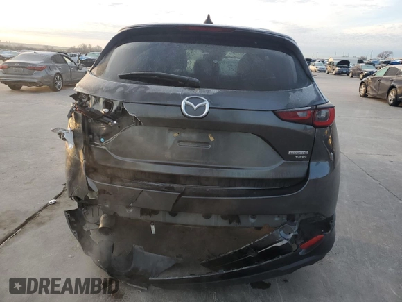 2022 Mazda CX-5 2.5 Turbo with VIN JM3KFBAY7N0647324, listed as a Copart auction lot 88488905 with 37,595 mi miles and Salvage Title. Bid and sale history available at carsss.com. Image 6.
