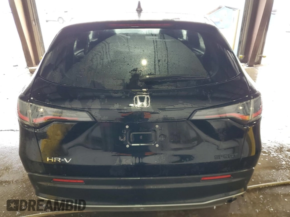 2024 Honda HR-V Sport with VIN 3CZRZ1H50RM744818, listed as a Copart auction lot 44922175 with 13,723 mi miles and Salvage Title. Bid and sale history available at carsss.com. Image 6.
