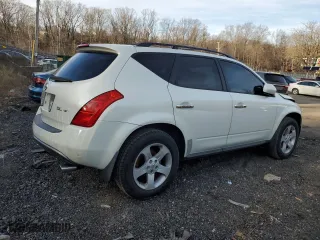 2004 Nissan Murano SL with VIN JN8AZ08W04W328125, listed as a Copart auction lot 85120444 with 114,147 mi miles and Salvage Title. Bid and sale history available at carsss.com. Image 3.