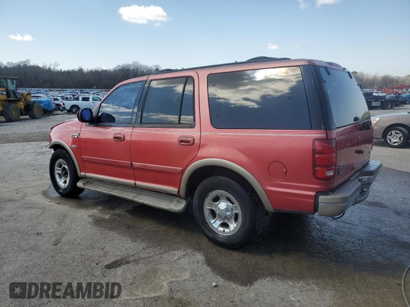 2002 Ford Expedition Eddie Bauer with VIN 1FMRU17L12LA15329, listed as a Copart auction lot 48849985 with 240,262 mi miles and Salvage title. Bid and sale history available at DreamBid. Image 2.