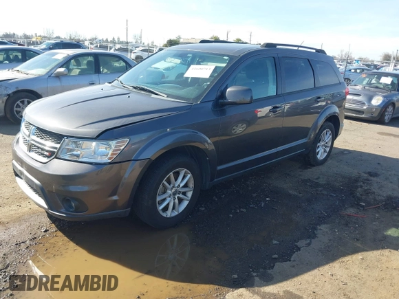 2015 Dodge Journey SXT with VIN 3C4PDCBG9FT696593, listed as a IAAI auction lot 41600713 with 139,763 mi miles. Bid and sale history available at carsss.com. Image 2.