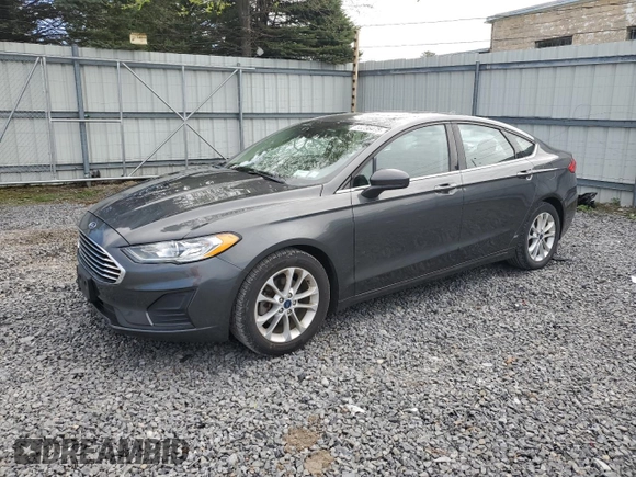 2019 Ford Fusion SE with VIN 3FA6P0HD6KR279461, listed as a Copart auction lot 55236475 with 25,464 mi miles and Salvage Title. Bid and sale history available at carsss.com. Image 1.