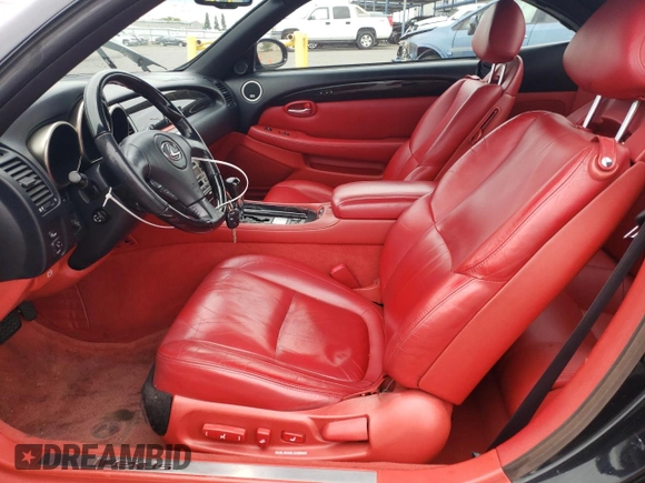 2005 Lexus SC 430 z VIN JTHFN48Y650061629, wystawiony jako Copart lot #52024015 z przebiegiem 121 450 mil mil oraz Szkoda całkowita • Salvage title. Historia ofert i sprzedaży dostępna na DreamBid. Obrazek 7.