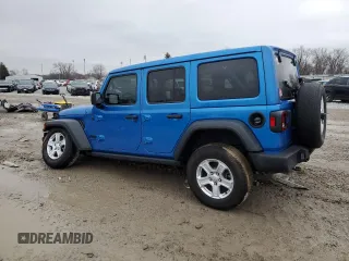 2023 Jeep Wrangler Sport S with VIN 1C4HJXDG9PW543144, listed as a Copart auction lot 43745495 with 36,989 mi miles and Salvage Title. Bid and sale history available at DreamBid. Image 2.