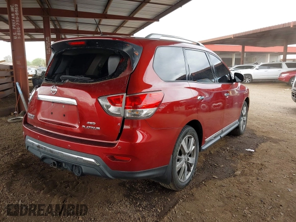 2014 Nissan Pathfinder SL with VIN 5N1AR2MM7EC644602, listed as a IAAI auction lot 42029397 with 124,145 mi miles. Bid and sale history available at carsss.com. Image 4.