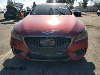 2018 Genesis G80 3.3T Sport with VIN KMHGN4JB9JU285343, listed as a Copart auction lot 75061764 with 133,262 mi miles and Salvage Title. Bid and sale history available at carsss.com. Image 5.