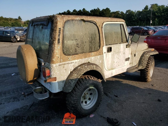 1992 Jeep Wrangler with VIN 2J4FY29S4NJ535731, listed as a Copart auction lot 70460304 with 120,205 mi miles and Non Repairable. Bid and sale history available at carsss.com. Image 3.