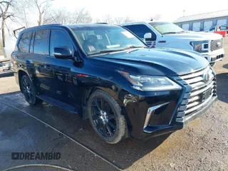2020 Lexus LX with VIN JTJDY7AX8L4319302, listed as a IAAI auction lot 41818027 with 36,041 mi miles. Bid and sale history available at carsss.com. Image 1.