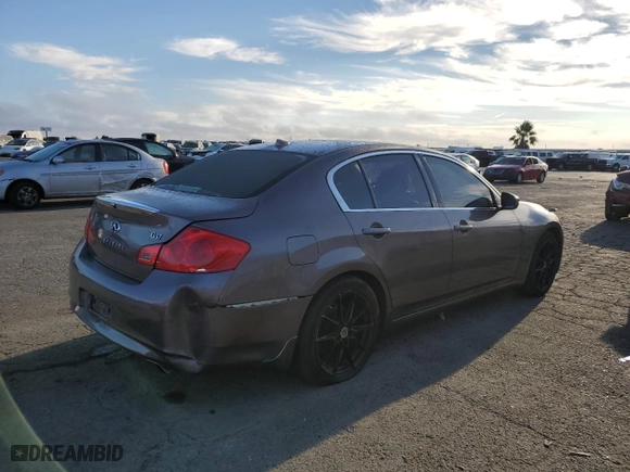2013 Infiniti G37 Sedan Journey with VIN JN1CV6AP4DM717015, listed as a Copart auction lot 64874344 with 163,420 mi miles and Salvage Title. Bid and sale history available at carsss.com. Image 3.