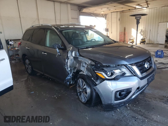 2019 Nissan Pathfinder SV with VIN 5N1DR2MN9KC628810, listed as a Copart auction lot 47449365 with 96,169 mi miles and Salvage title. Bid and sale history available at DreamBid. Image 4.