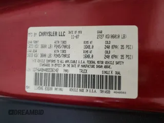 2008 Dodge Dakota SLT z VIN 1D7HW48N48S536142, wystawiony jako Copart lot #86348544 z przebiegiem 238 800 mil mil oraz Szkoda całkowita • Salvage title. Historia ofert i sprzedaży dostępna na DreamBid. Obrazek 12.