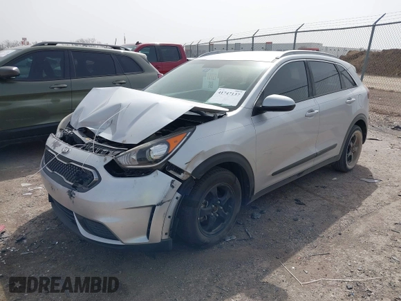 2017 Kia Niro LX with VIN KNDCB3LC6H5088243, listed as a IAAI auction lot 41747137 with 122,149 mi miles. Bid and sale history available at carsss.com. Image 17.